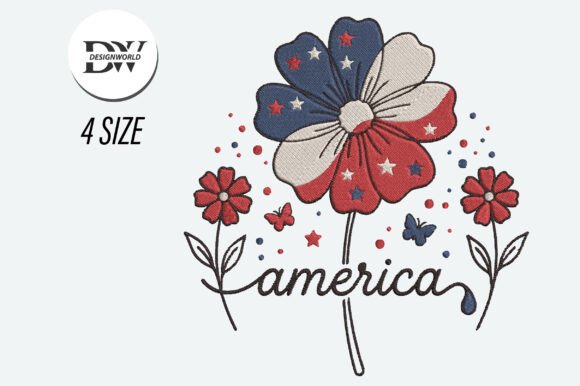 America Flower Embroidery Design: A Designer’s Review