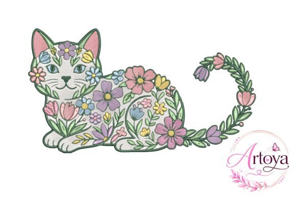 Floral Cat Embroidery Design: A Business Merch Review