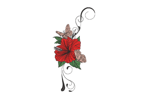Hibiscus Butterflies Embroidery Design Review