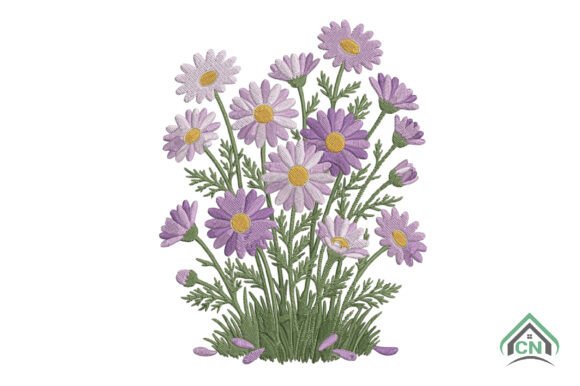 Review: Purple Daisy Flower Embroidery for Boutique Sweatshirts