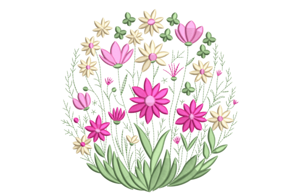 Wildflower Meadow Circle: An Embroidery Design Review